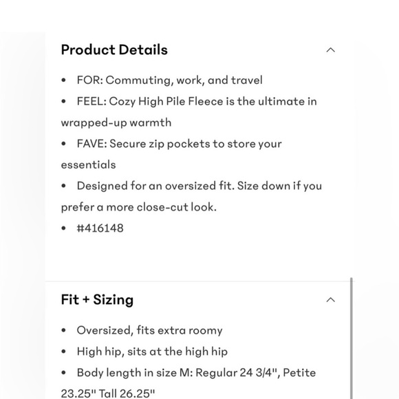 Athleta Cloud Fleece Jacket 
Cypress Green NWOT - Picture 7 of 9